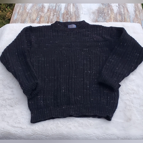 Pendleton Men's Black 100% Wool Sweater Size M - Picture 1 of 4